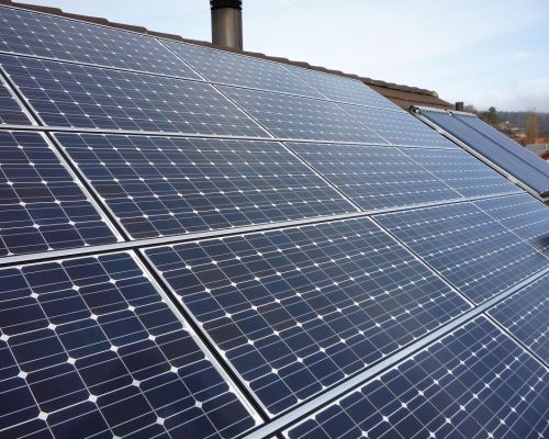 photovoltaik auf dach mit standard